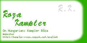 roza kampler business card